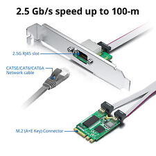 M.2 A+E Key 2.5G Gigabit Ethernet Network Card, 18-cm cable length picture