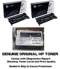 2 MOSTLY New Genuine HP 26A Toner Cartridges Printer Tested 70% NO BX SEALED BAG picture