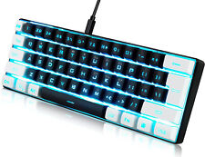 Gaming Keyboard Minimalist Portable Wired Ultra-Compact Mini Imitation 61 Key... picture