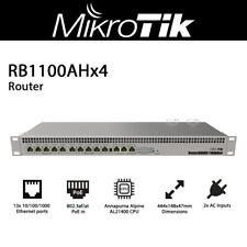 Mikrotik RB1100AHx4 Router 13 Gigabit Ethernet Ports 1 GB RAM 1U Rackmount Case picture