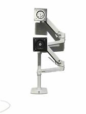 Ergotron LX Vertical Stacking Dual Monitor Arm - 23” Tall Pole - White picture
