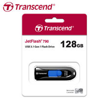 Transcend 128GB 256GB 512GB JetFlash 790 USB 3.1 Flash Drive Black picture