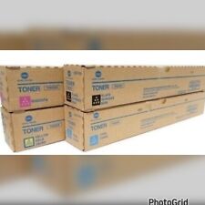 NEW Konica Minolta TN626 Toner Cartridges Full Set All 4 IMMACULATE BOXES OEM picture