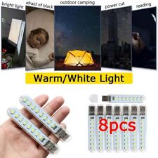 8Pcs USB Portable Strip Light Mini Book Lamp 8Led Night Lights Emergency Light picture
