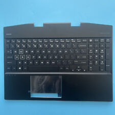 New Palmrest w/Backlit Keyboard Touchpad For HP Omen 15-DH 15.6'' AM2JZ000430 picture