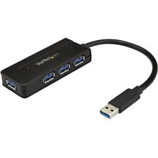 StarTech 4 Port Powered USB 3.0 Hub Small USB w/ Charge Port ST4300MINI picture