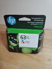 New HP 63xl tri-color ink cartridge Feb 2024 sealed in HP box picture