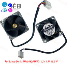 For Sanyo Denki 9HV0412P3K001 Aluminum Frame Cooling Fan 12V 1.50A 40x28MM 4-Pin picture