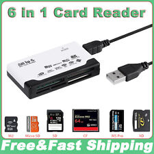 6 In 1 USB 2.0 Memory Card Reader Adapter For CF/TF/SD/Micro SD/XD/M2/MS Card picture