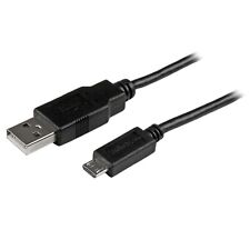 StarTech USBAUB3MBK 3m 10 ft Long Micro-USB Charge and Sync Cable M/M - USB 2.0 picture