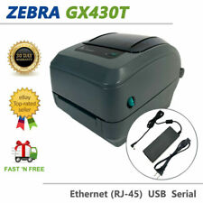 Zebra GX430T Thermal Transfer Barcode Printer 300 dpi USB LAN GX43-102570-000 picture