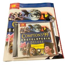New Sealed Compton's 99 Encyclopedia Deluxe PC CD Manual Book Package Set picture