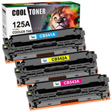 3PK Color CB540A 125A Toner Cartridge For HP LaserJet CP1215 CP1518NI CM1312NFI picture