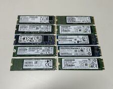 Lot of 10 Mixed Major Brands 256GB M.2 2280 SATA SSD Solid State Drives Tested picture