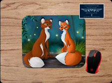 TOD & VIXEY FOX & THE HOUND DISNEY INSPIRED CUSTOM PC MOUSE PAD DESK MAT GIFT picture