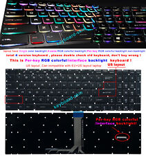 New For MSI GP65 GP75 Leopard 9SE 9SD GS75 MS-16U1 US interface backlit keyboard picture