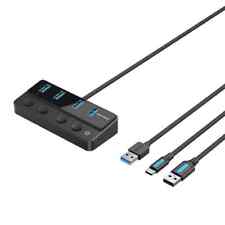 USB C Hub High Speed 4 Ports Multi Type C to USB Splitter Adapter for USB Hub picture