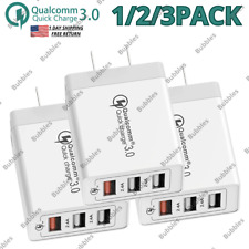 3-USB Port Qualcomm QC3.0 Quick Charger Charging for Samsung iPhone US Universal picture