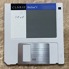 Vintage CLARIS MacDraw II on Floppy for Mac TESTED and READABLE picture