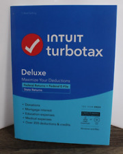 NEW Intuit Turbotax Deluxe 2023 Tax Preparation Software CD Install Investments picture