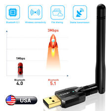 USB Bluetooth 5.1 Adapter 100M Long Range Bluetooth Dongle EDR For PC&Desktop US picture