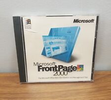 Microsoft Front Page 2000 CD Software w/ Product Key ~ Good Condition picture