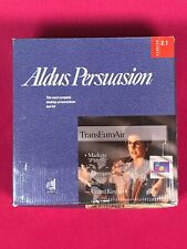 1991 ALDUS PERSUASION 2.1 Presentation MACINTOSH PageMaker COMPLETE IN BOX picture