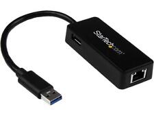 StarTech USB31000SPTB USB 3.0 to Gigabit Ethernet Adapter NIC w/ USB Port - picture