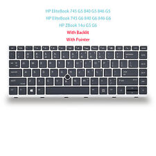 US Keyboard Backlit for HP EliteBook 745 G5 745 G6 840 G5 846 G5 ZBook 14u G5 G6 picture