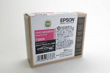 Genuine Epson Pro 3880 T580A T580A00 vivid magenta printer ink New - EXP 01/2024 picture