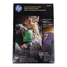 HP Advanced Photo Paper Inkjet 4x6” 100 Sheets Glossy  NEW Q6638A picture