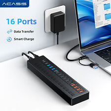 Acasis 16 Port USB-C 5Gbps Smart Charging Hub Splitter Powered Switch picture