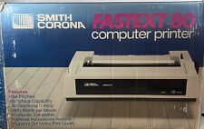 Vintage Smith Corona Dot Matrix Computer Printer Fastext 80 In Box Powers picture