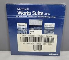 NIP Microsoft Works Suite 2006 w/ Product Key HP -North America - Sealed -NEW picture
