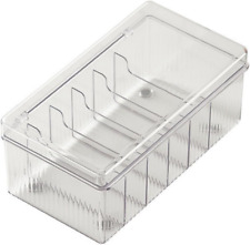 1PCS Clear Electronics Organizer Boxes, 6 Capacity Acrylic Charger Organizer, Co picture