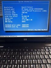 HP Compaq nx6110 15'' Notebook (Intel Celeron M 1.60GHz 512Mb Ram NO HDD picture