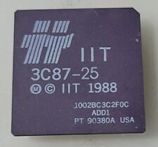 Vintage Rare IIT 3C87-25 Ceramic Processor 1988 Collection/Gold Recovery picture