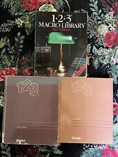 Lotus 123 Reference Manual Release Getting Started Macro Library 2nd Edition Lot picture