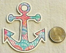 Anchor Shaped Sticker With Multicolor Shell Like Pattern Beautiful Sticker Decal picture