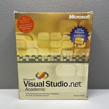 Microsoft Visual Studio .net 2003 Academic with Box CDs Manuals Key picture