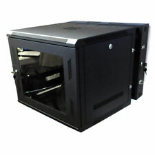 9U IT Wall Mount Network Server Cabinet Swing Out Gate Rack Enclosure - 24