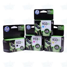4pk Genuine HP 932XL + 933XL Ink OfficeJet 6100 6600 6700 7110 7612 (Retail Box) picture