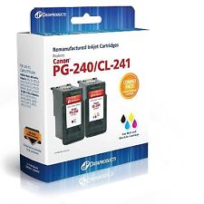 Remanufactured Black/Tri-Color 2-Pack Standard Ink Cartridges - Compatible with picture