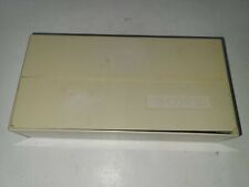 Vintage Sony 3.5in Floppy Disk Media Storage Case Top Open Hard Body Box Beige picture