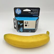 HP 63 Black Cartridge Genuine Sealed Retail Box - Expires OCT 2024 picture