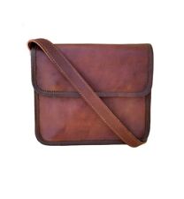 Men's Genuine Lambskin Leather Vintage Laptop Messenger Briefcase Bags Satchel picture