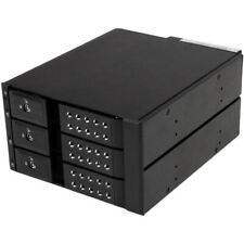 StarTech.com 3 Bay Aluminum Trayless Hot Swap Mobile Rack Backplane for 3.5in SA picture