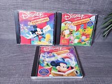 SET OF 3 Disney Learning Ages 4-6 Mickey & Winnie the Pooh Math, Phonetic Quest  picture