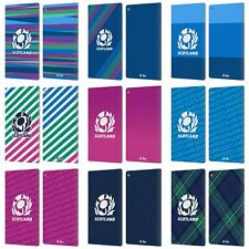 OFFICIAL SCOTLAND RUGBY GRAPHICS LEATHER BOOK WALLET CASE COVER FOR AMAZON FIRE picture