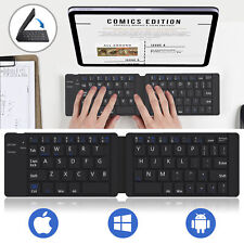 Foldable Bluetooth Keyboard/Optical 2.4Ghz Wireless Mouse For iPad Tablets Phone picture